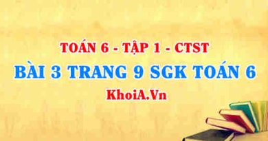 Bài 3 trang 9 SGK Toán 6 Tập 1 Chân trời sáng tạo